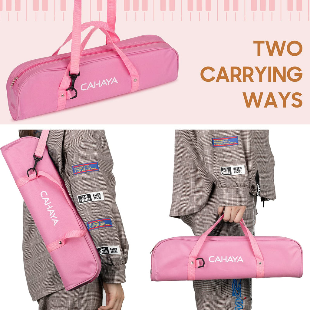 CAHAYA Melodica 32 Keys Double Tubes Mouthpiece Air Piano Keyboard Musical Instrument with Carrying Bag 32 Keys, Black, CY0050-1 MindFreakArtistry