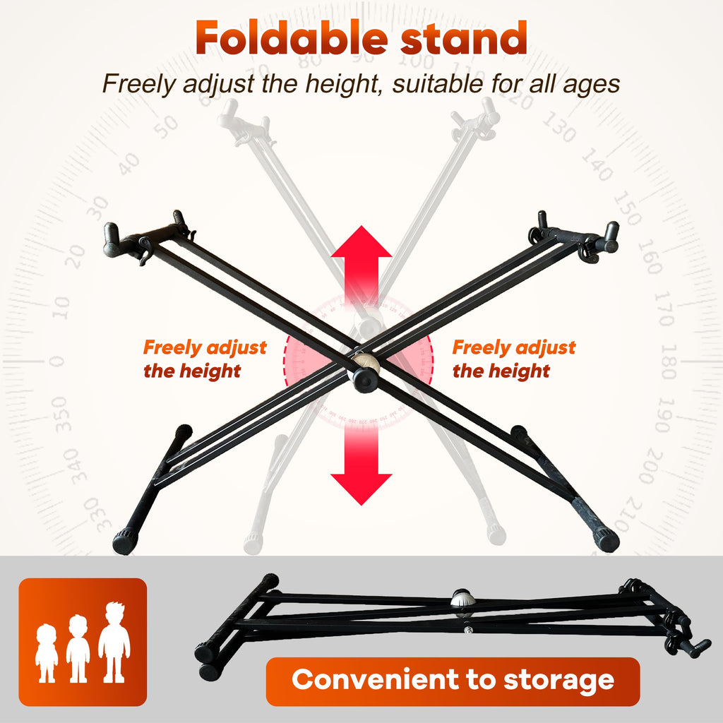 37 Note Xylophone Professional Wooden Glockenspiel Xylophone With Height Adjustable Stand,4 Mallets,Hand Bell and Carry Bag (40.6 inch) MindFreakArtistry