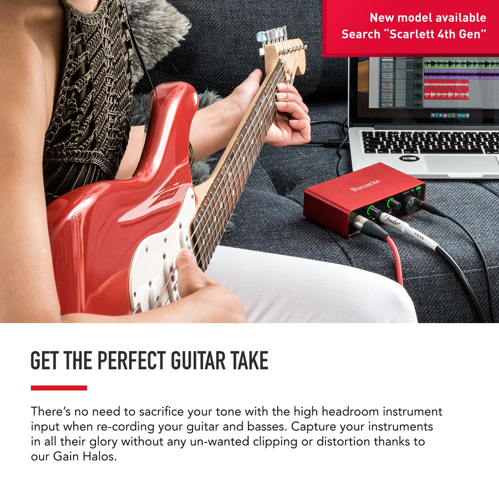 Focusrite Scarlett Solo 3rd Gen USB Audio Interface for Guitarists, Vocalists, Podcasters or Producers to record and playback studio quality sound MindFreakArtistry
