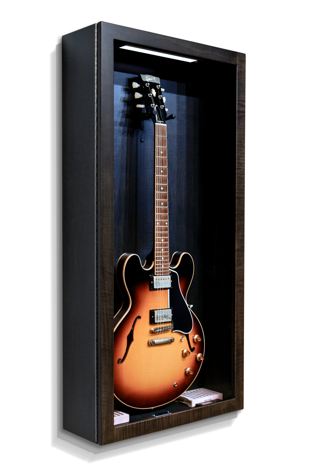 ClimaCase Rectangle Humidor - Flamed Maple with Ebony Stain Acoustic Remedy Cases