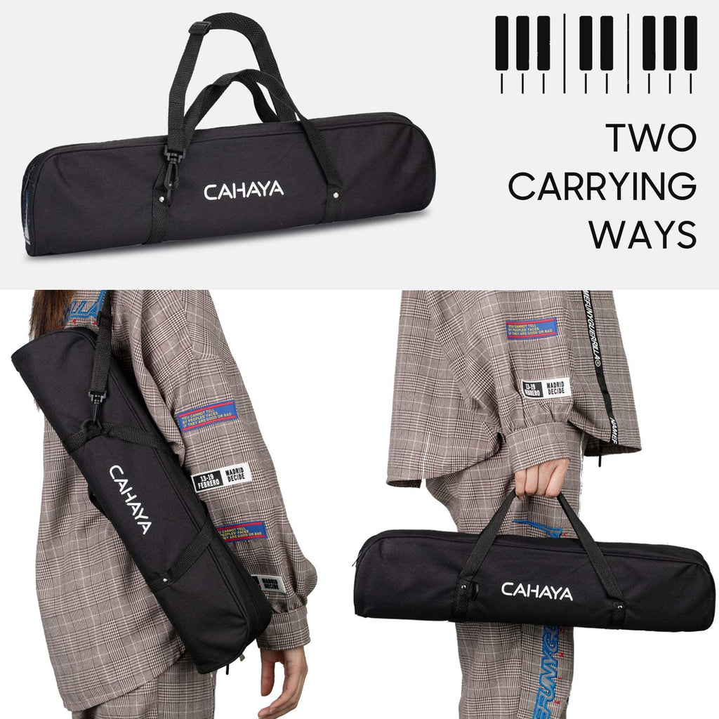 CAHAYA Melodica 32 Keys Double Tubes Mouthpiece Air Piano Keyboard Musical Instrument with Carrying Bag 32 Keys, Black, CY0050-1 MindFreakArtistry