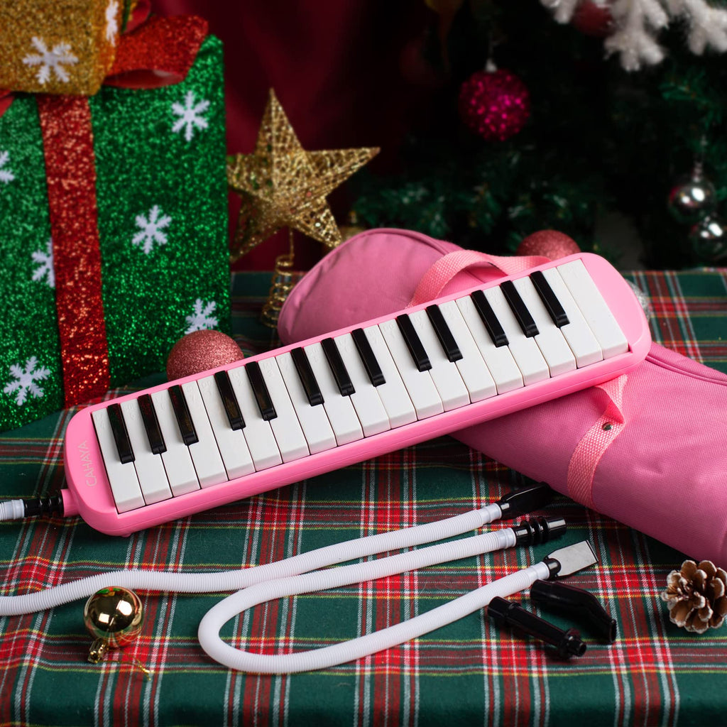 CAHAYA Melodica 32 Keys Double Tubes Mouthpiece Air Piano Keyboard Musical Instrument with Carrying Bag 32 Keys, Black, CY0050-1 MindFreakArtistry