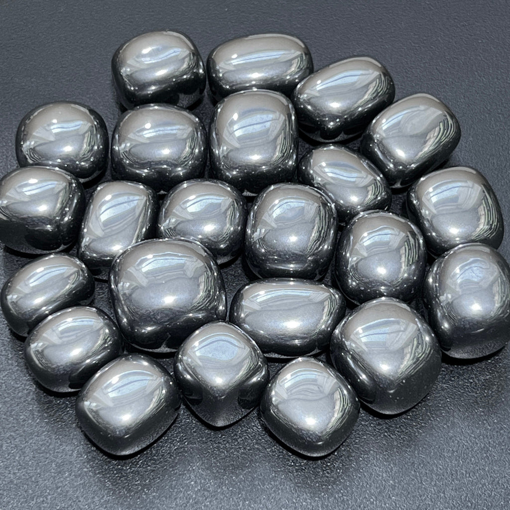 Silver Terahertz Tumbled Stones (By The Piece Or Pound) Wholesale Amazing Crystals