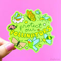 Tiny Bee Cards - Protect our Pollinators Bugs & Birds Vinyl Sticker Tia Chucha's Centro Cultural & Bookstore