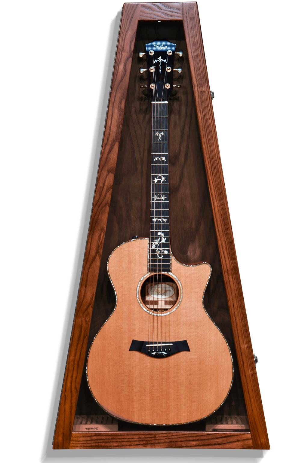 ClimaCase Triangle Humidor - Northern White Ash with Acres Stain Acoustic Remedy Cases