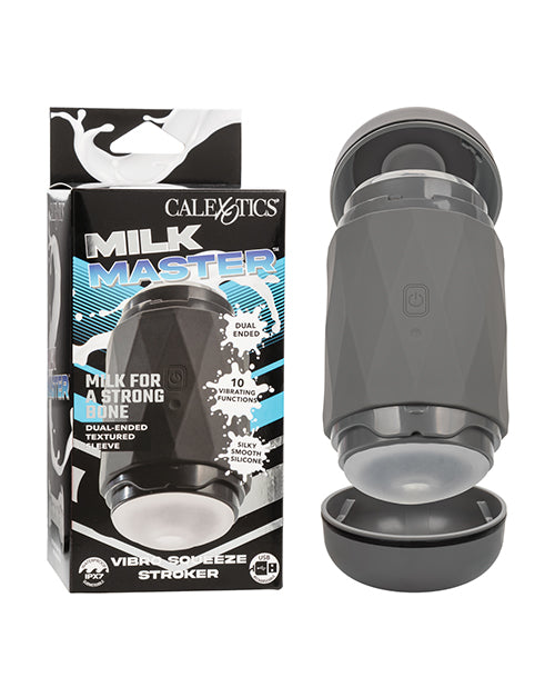 Milk Master Vibro Squeeze Dual-Ended Stroker Adult Toy Box
