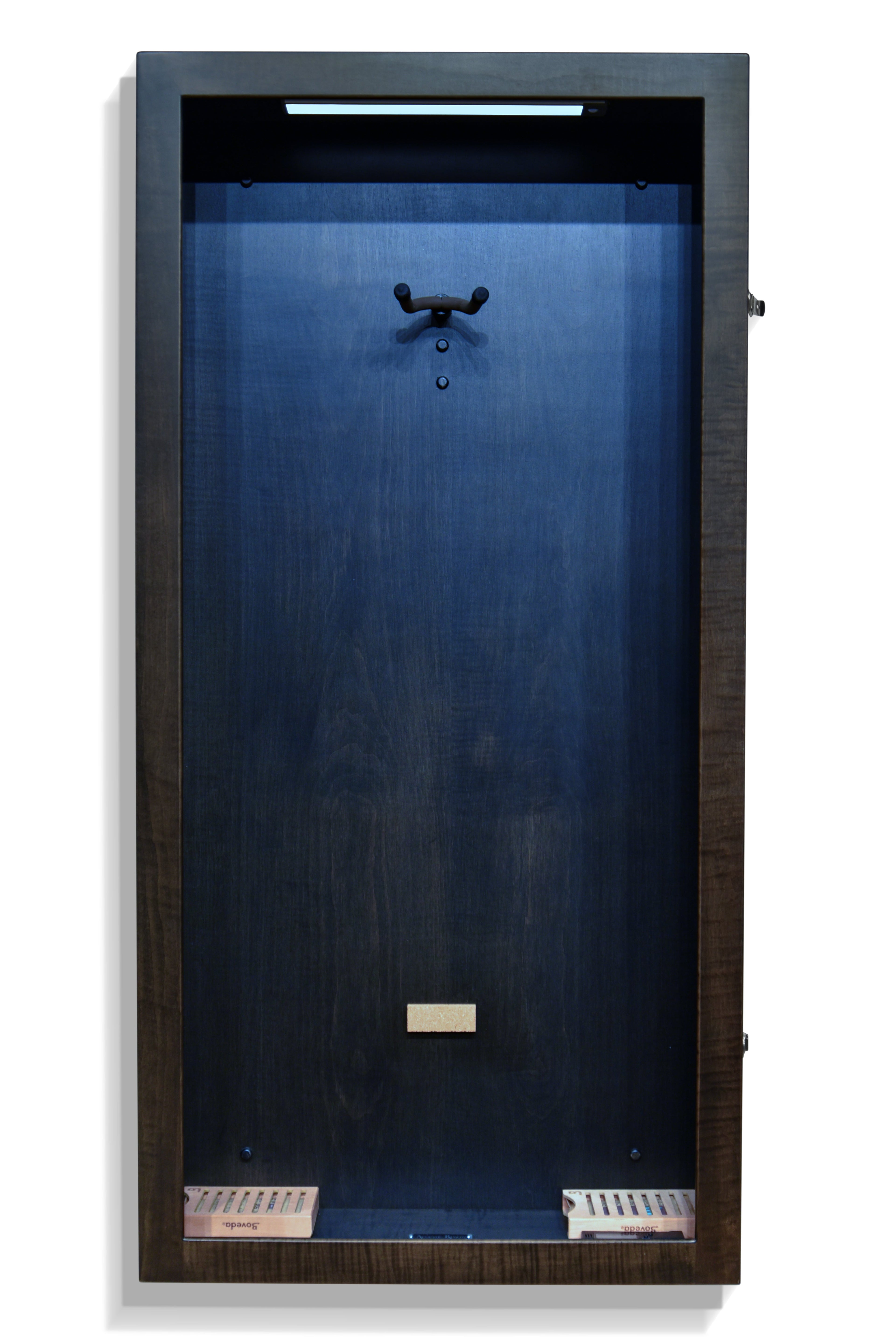 ClimaCase Rectangle Humidor - Flamed Maple with Ebony Stain Acoustic Remedy Cases