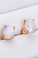 Natural Moonstone 4-Prong Stud Earrings