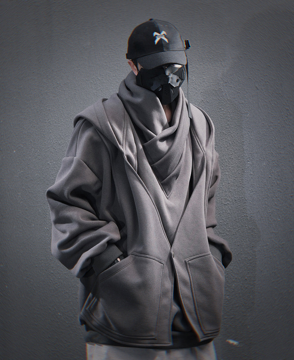 HiH57 Grey Assassin Hoodie Niepce