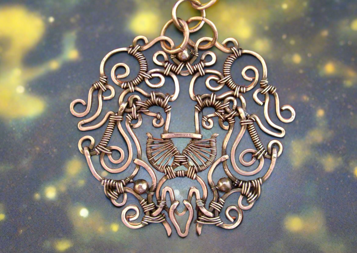 Customize Your Pure Copper Wire Wrapped Zodiac / Horoscope Sign Necklace The Vibez Shop