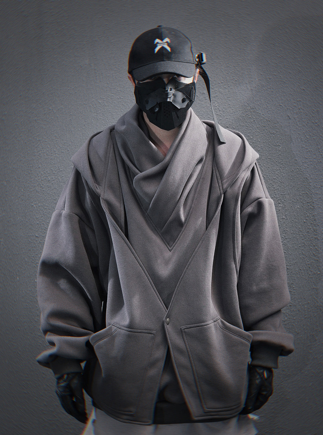 HiH57 Grey Assassin Hoodie Niepce