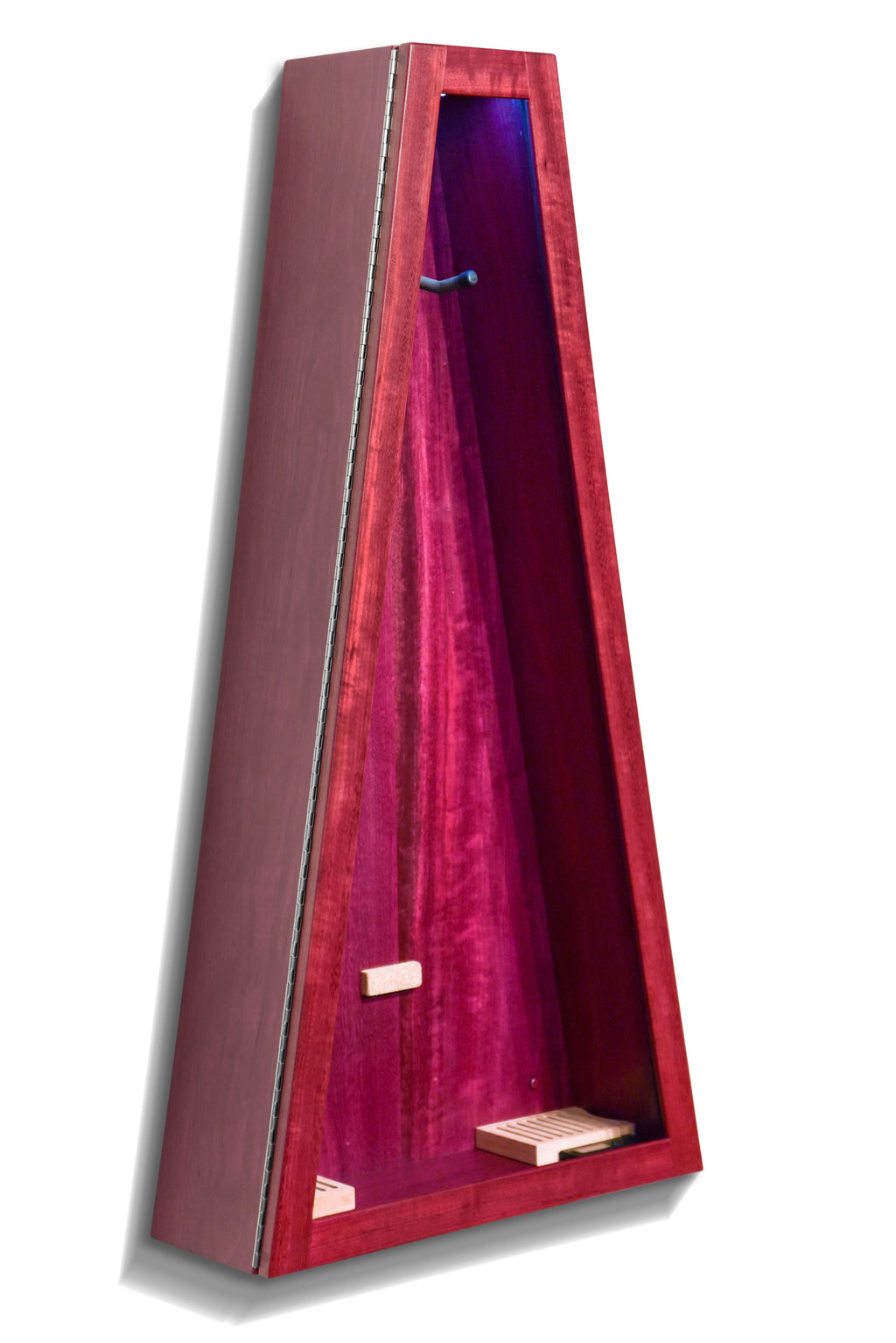 ClimaCase Triangle Humidor - Purpleheart Acoustic Remedy Cases