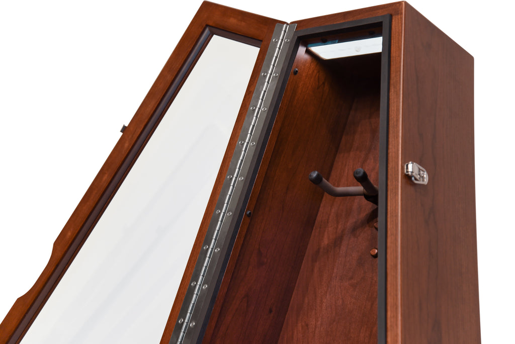 ClimaStand Triangle Humidor with Base - Cherry with Acres Stain Acoustic Remedy Cases