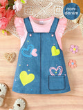 Baby and Toddler Girls Ruffle Sleeve Round Neck Dress NicholesGifts
