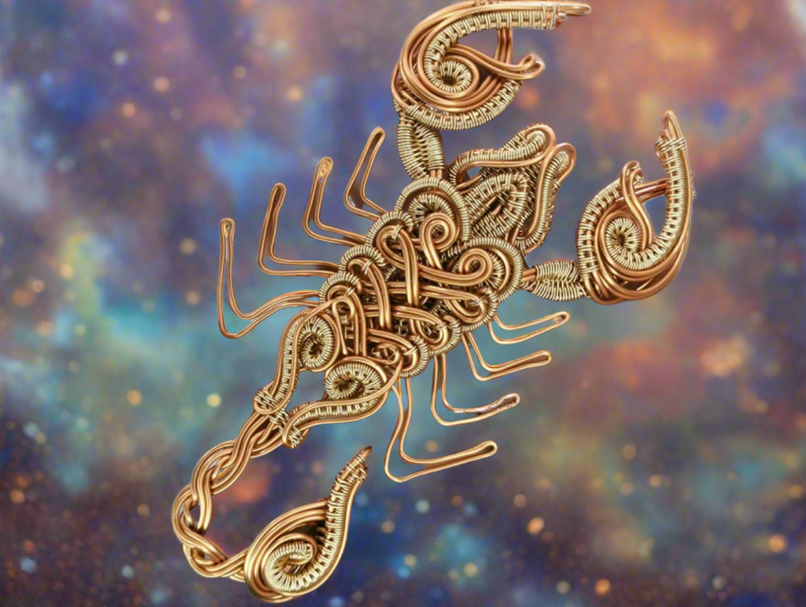 Customize Your Pure Copper Wire Wrapped Zodiac / Horoscope Sign Necklace The Vibez Shop