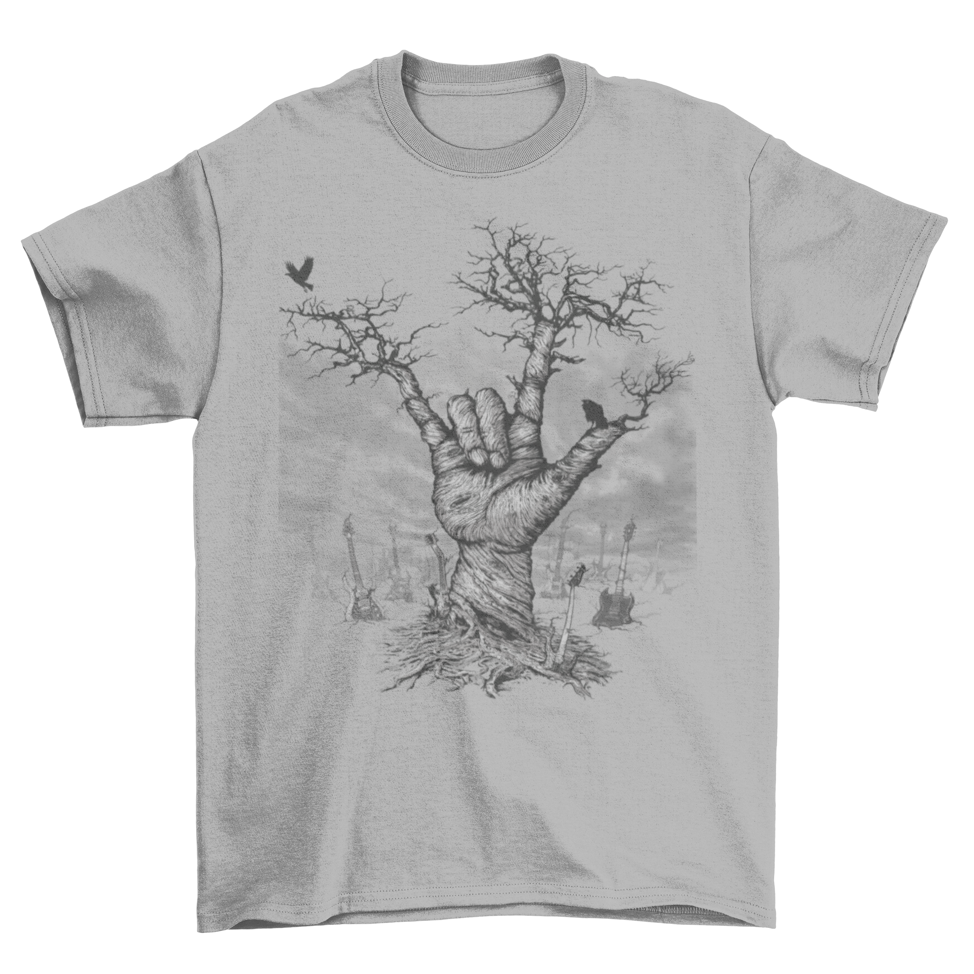 Metal Tree Hand Design w/Guitars Taboo