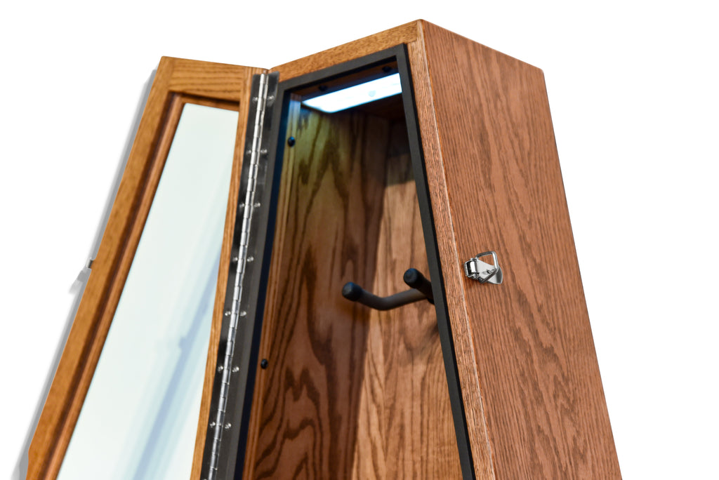 ClimaCase Triangle Humidor - Red Oak with Golden Oak Stain Acoustic Remedy Cases
