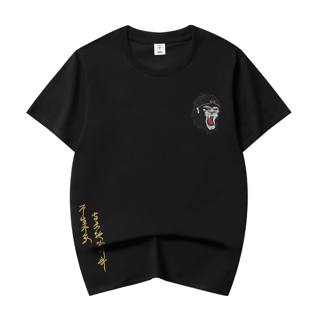 ET518 Raging Monkey Embroidered Tee Niepce