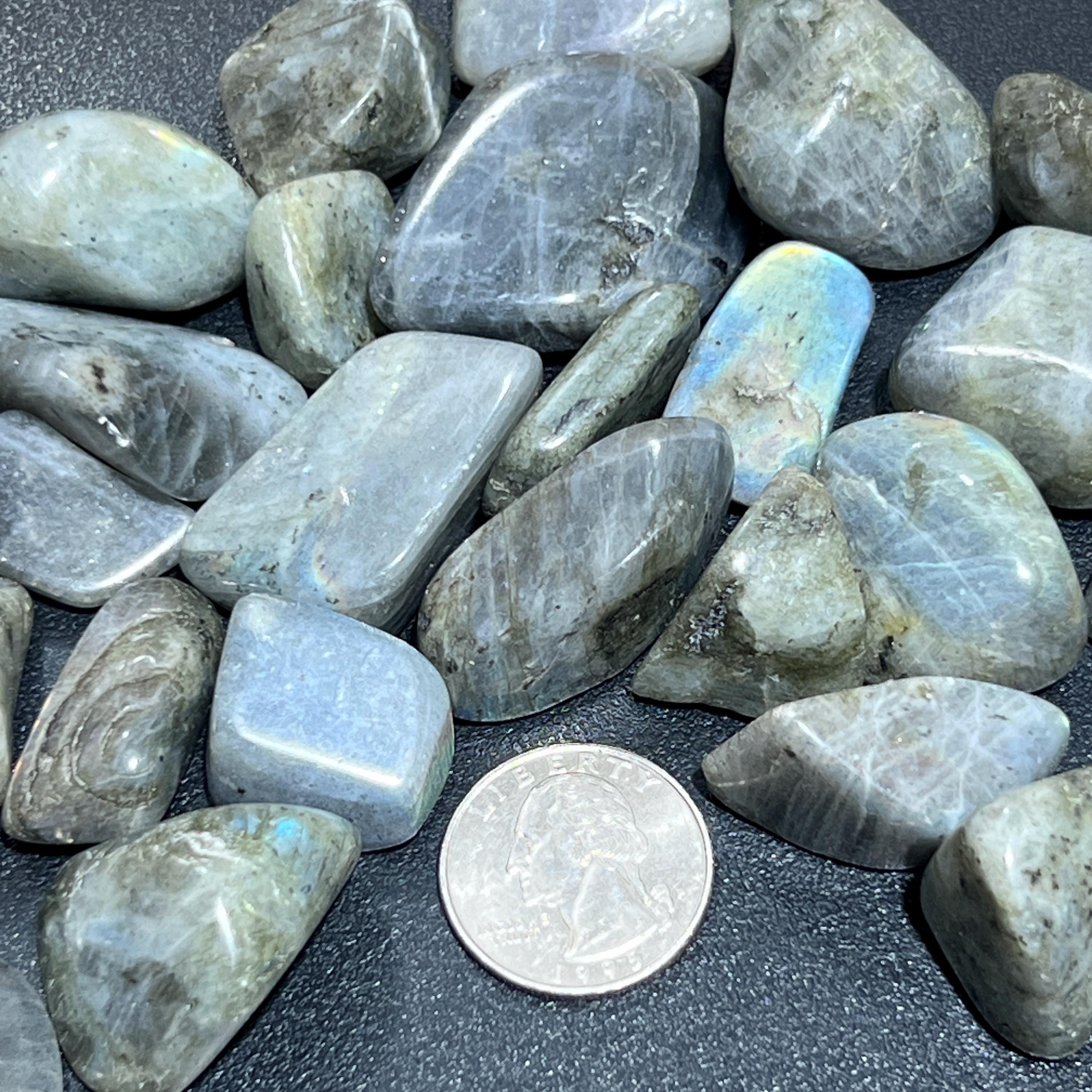 Labradorite Tumbled Stones (By The Piece Or Pound) Amazing Crystals