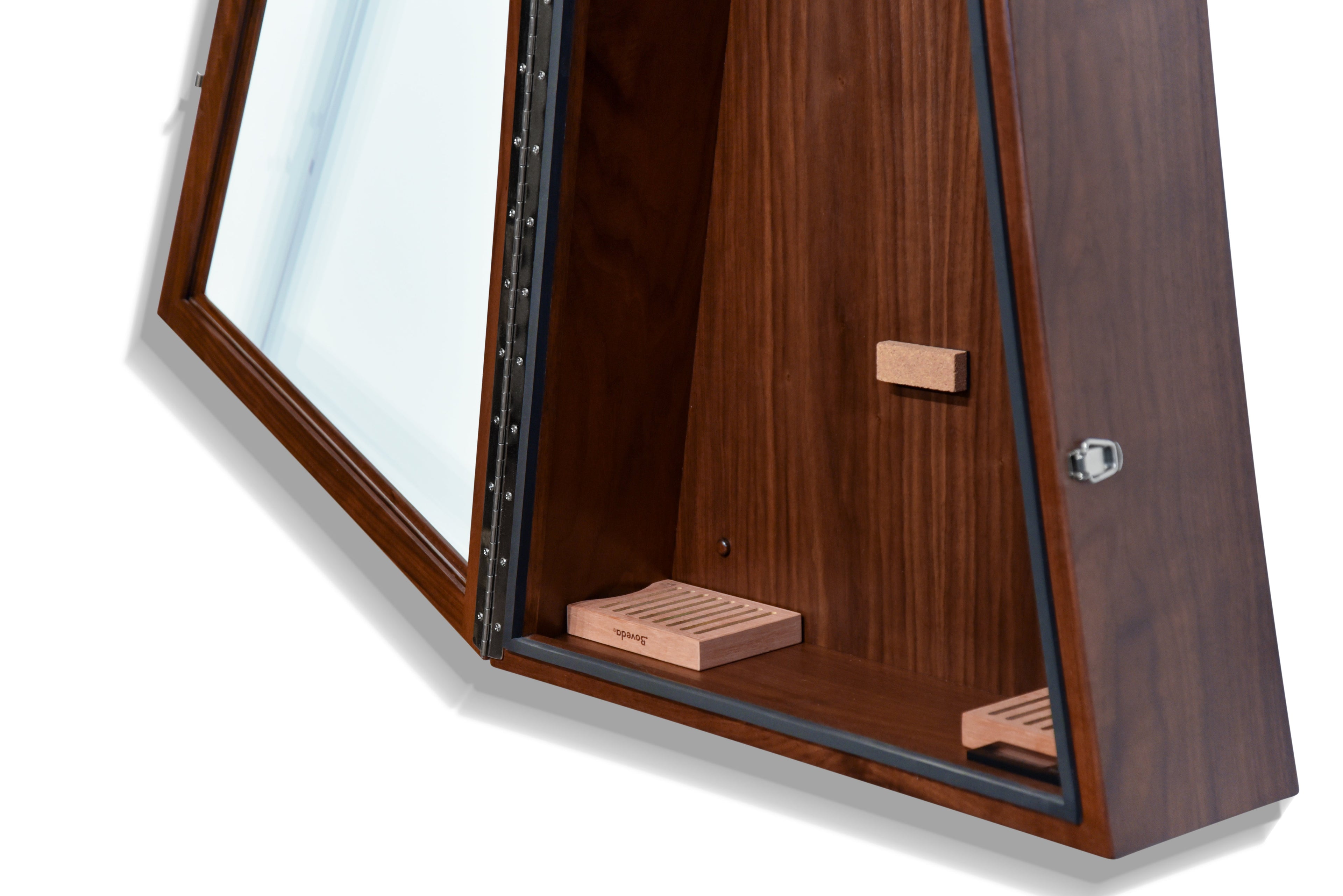 ClimaCase Triangle Humidor - Walnut Acoustic Remedy Cases