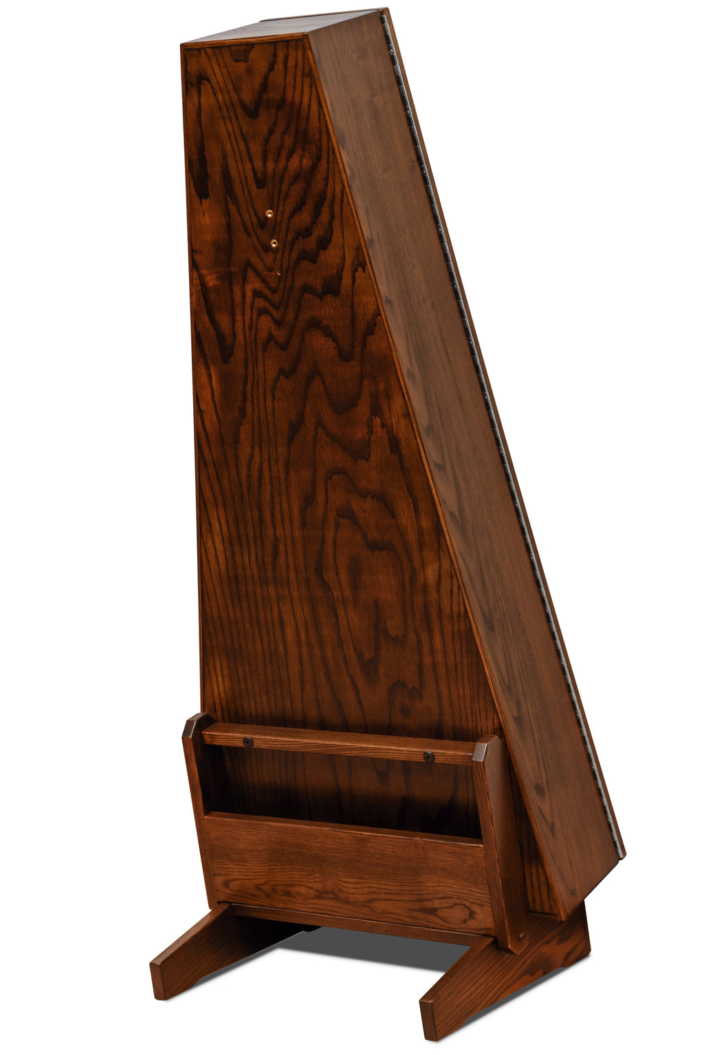 ClimaStand Triangle Humidor with Base - Northern White Ash with Rich Tobacco Stain Acoustic Remedy Cases