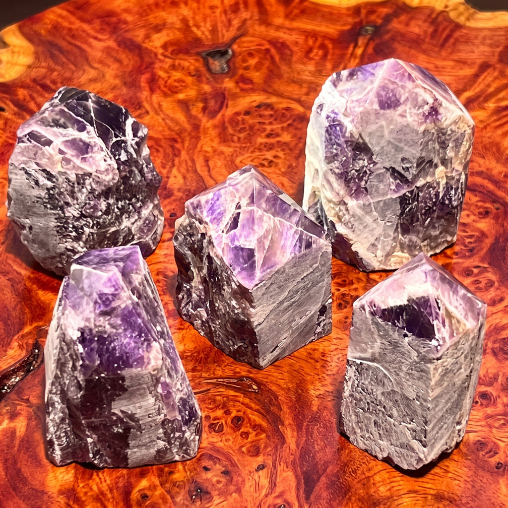 Banded Amethyst Crystal Point Tower Carving Amazing Crystals