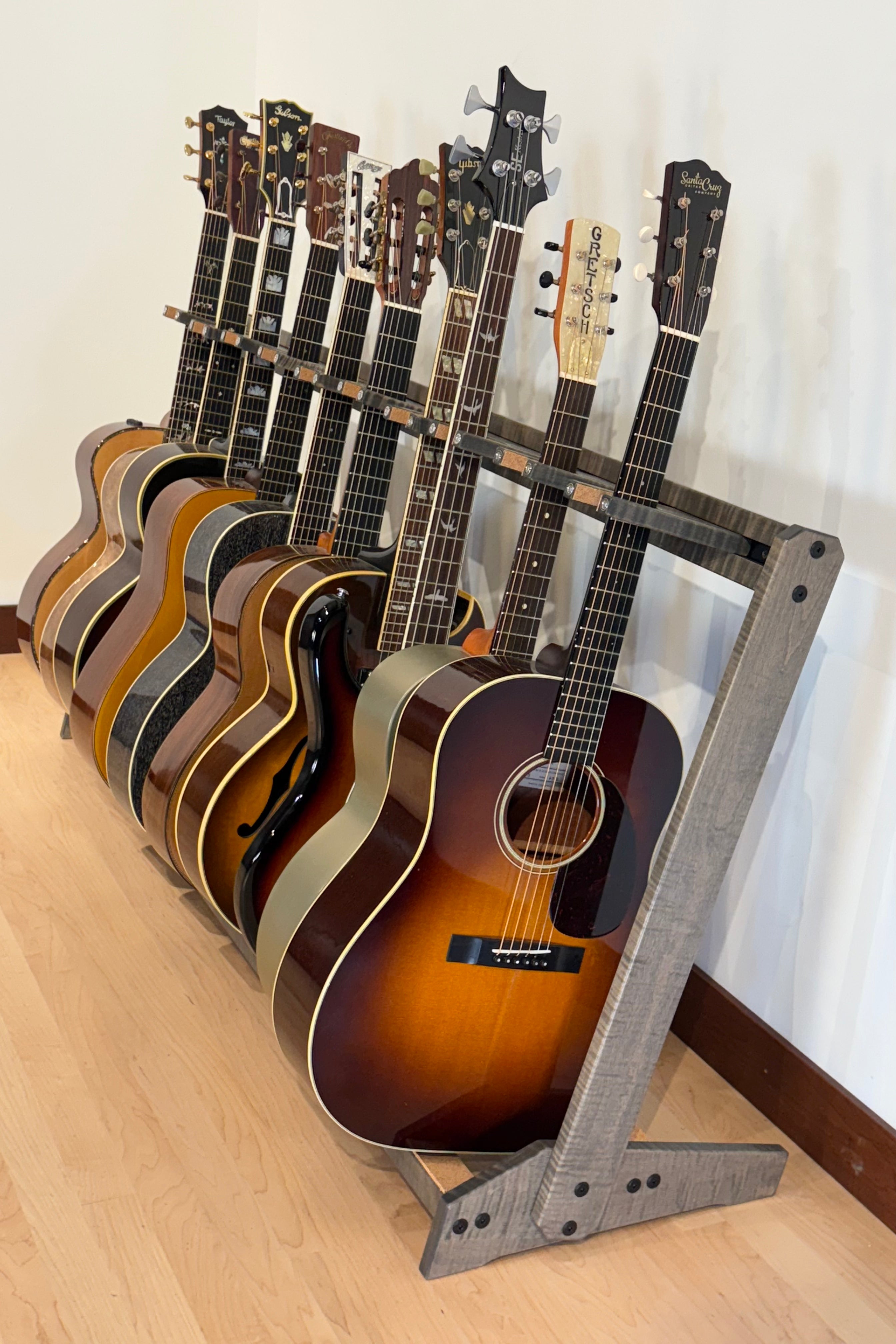 Grand StringRack - Flamed Maple - Antique Slate Acoustic Remedy Cases