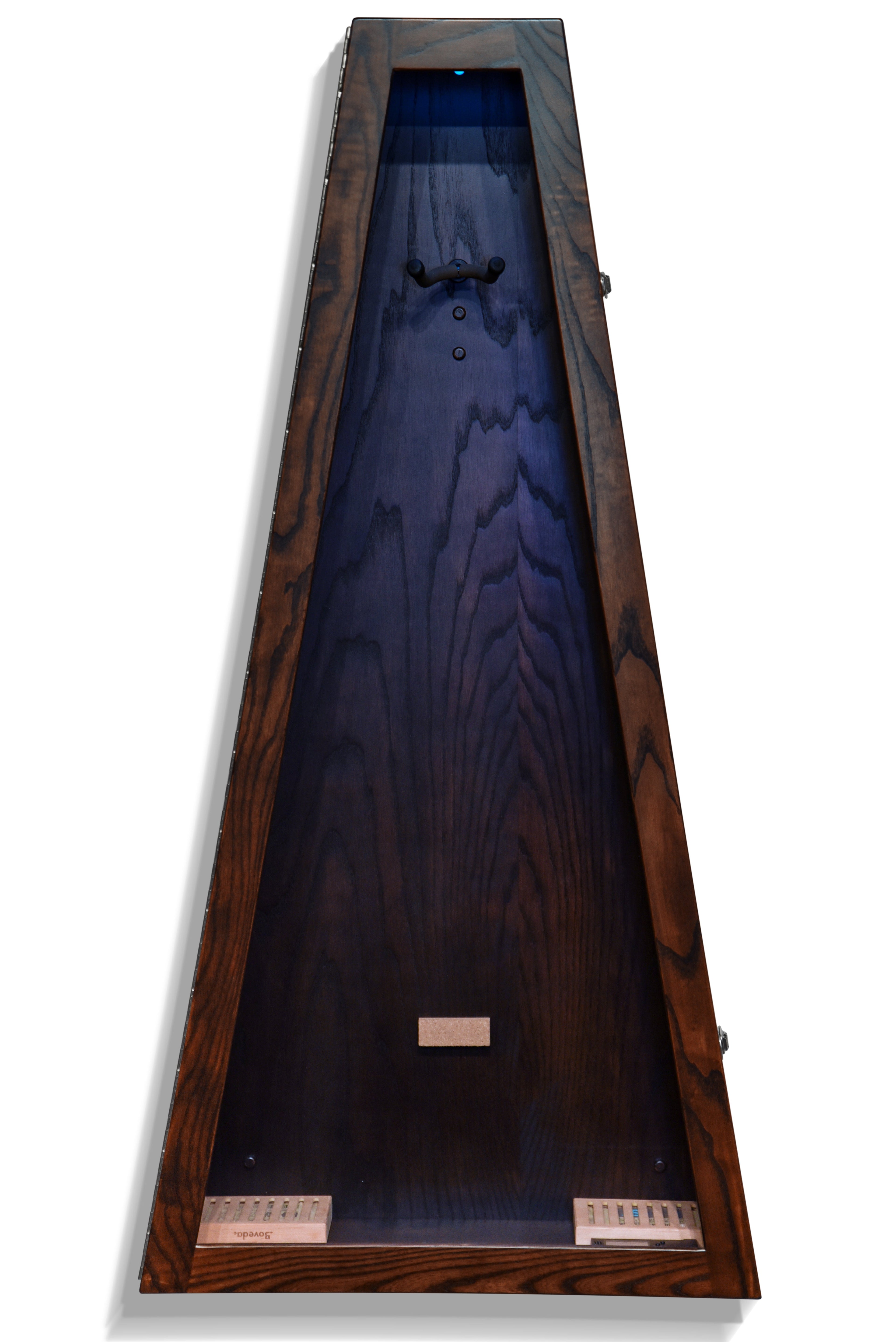 ClimaCase Triangle Humidor - Northern White Ash with Onyx Stain Acoustic Remedy Cases