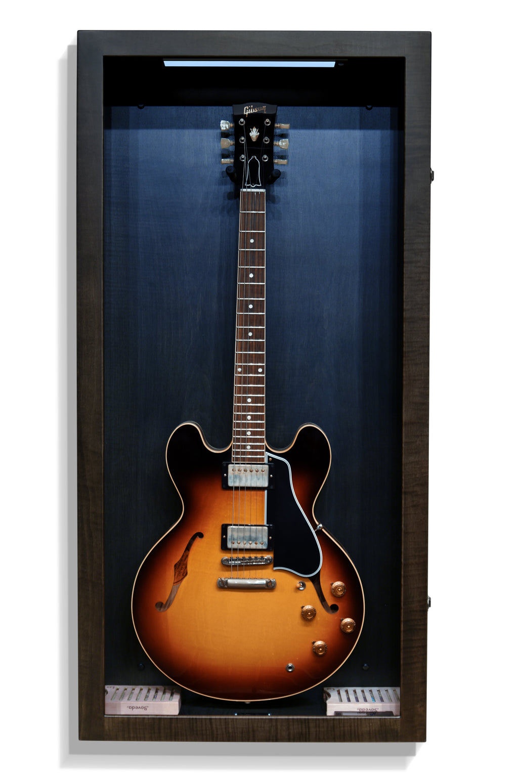 ClimaCase Rectangle Humidor - Flamed Maple with Ebony Stain Acoustic Remedy Cases