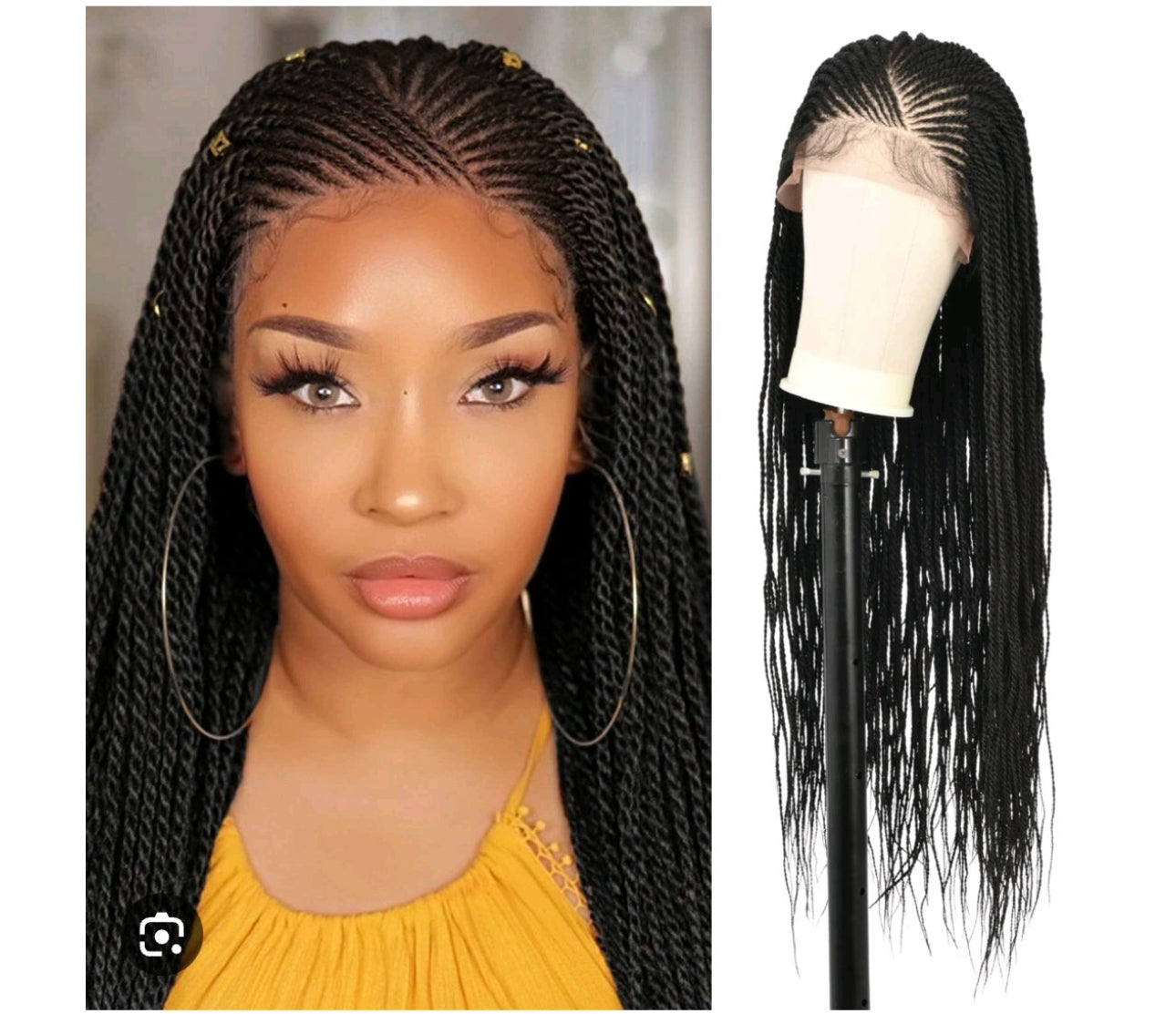 Cornrows twist braided wig HOL stores