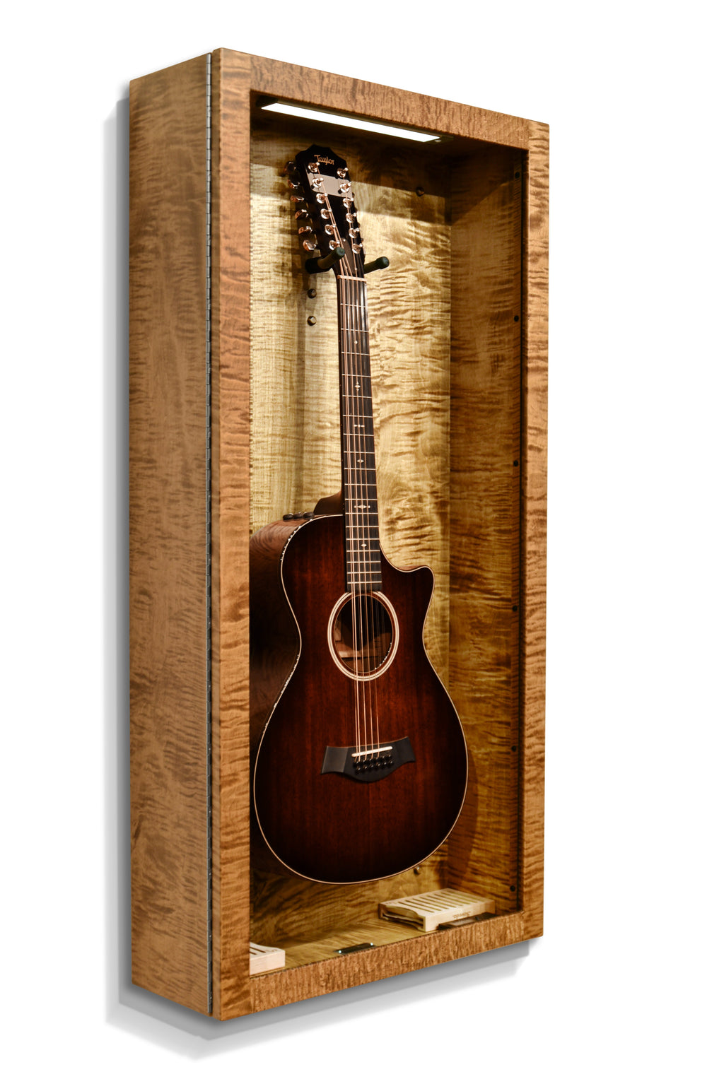 ClimaCase Rectangle Humidor - Flamed Maple with Provincial Stain Acoustic Remedy Cases