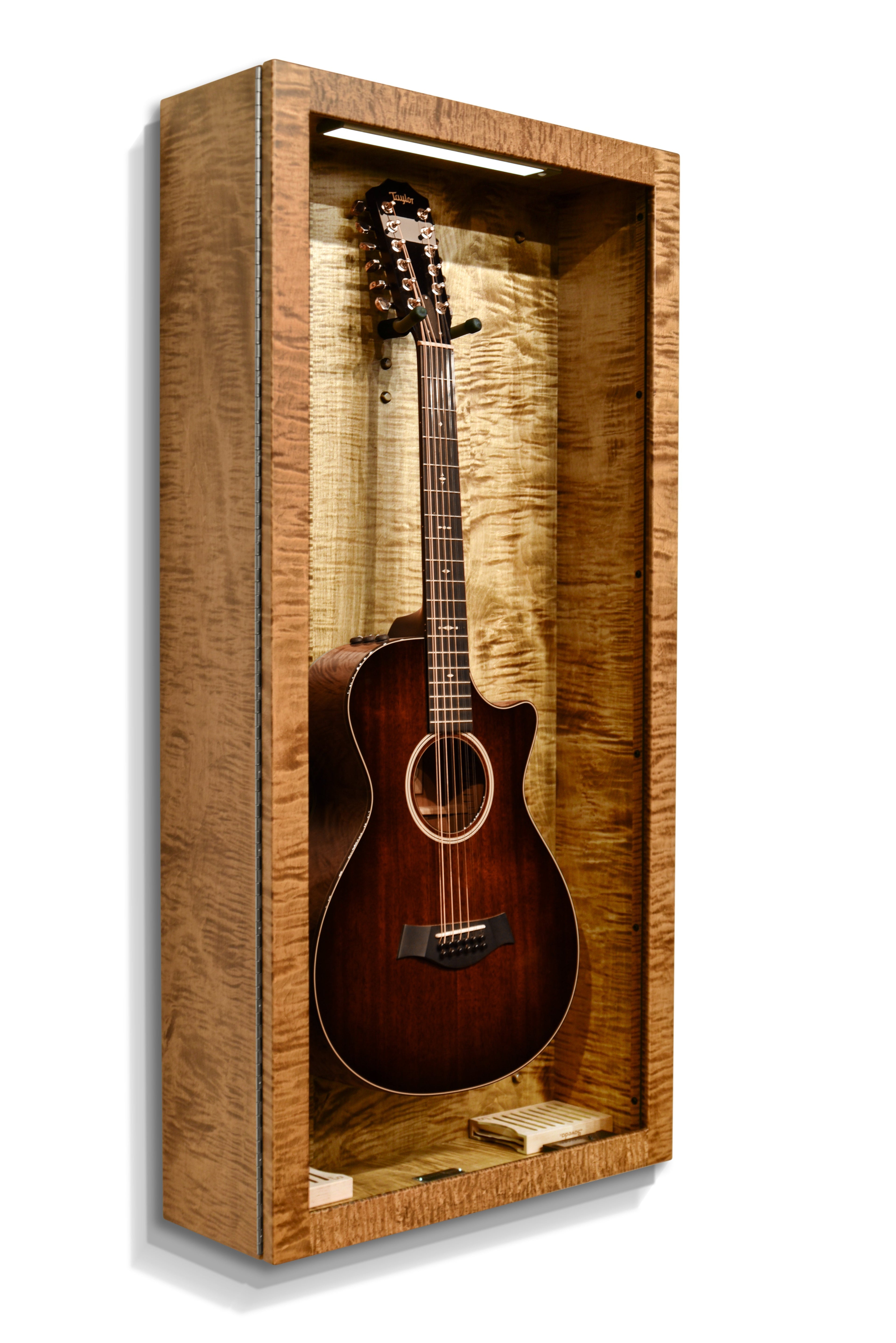ClimaCase Rectangle Humidor - Flamed Maple with Provincial Stain Acoustic Remedy Cases