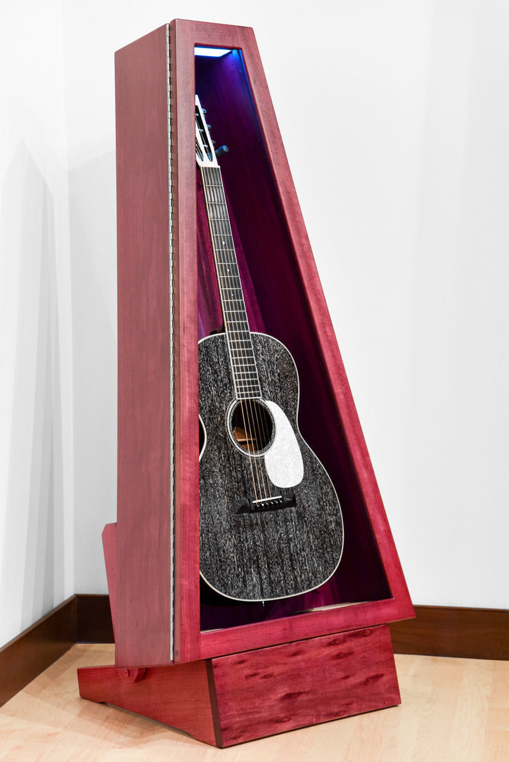 ClimaStand Triangle Humidor with Base - Purplehart Acoustic Remedy Cases
