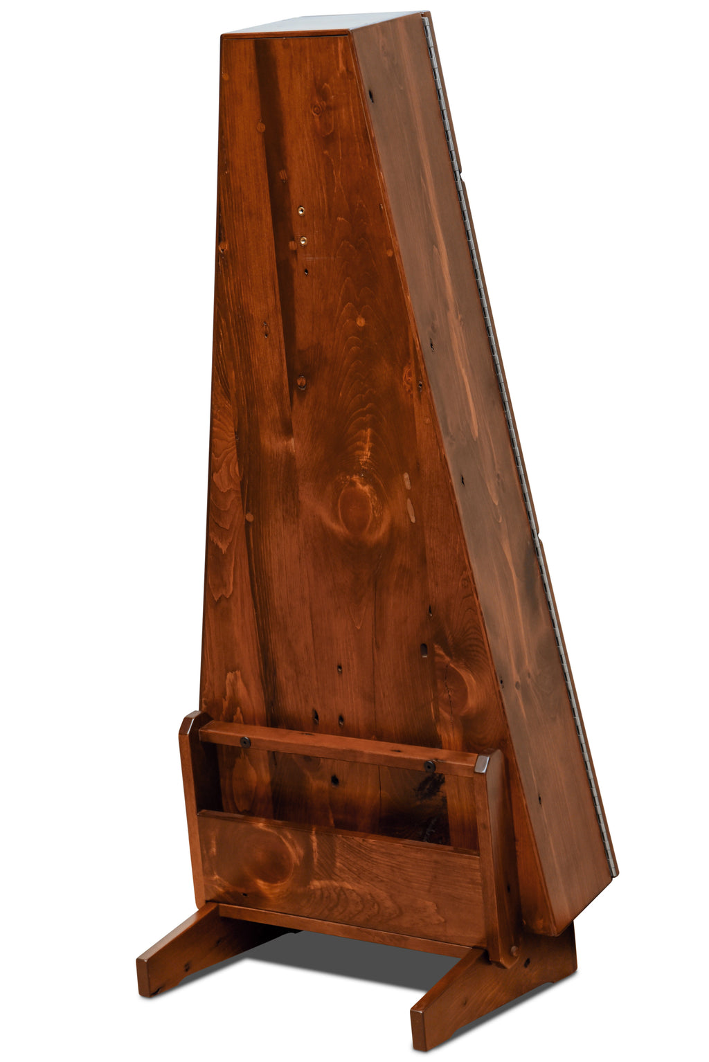 ClimaStand Triangle Humidor with Base - 300 Year Old Reclaimed Wood with Boston Stain Acoustic Remedy Cases