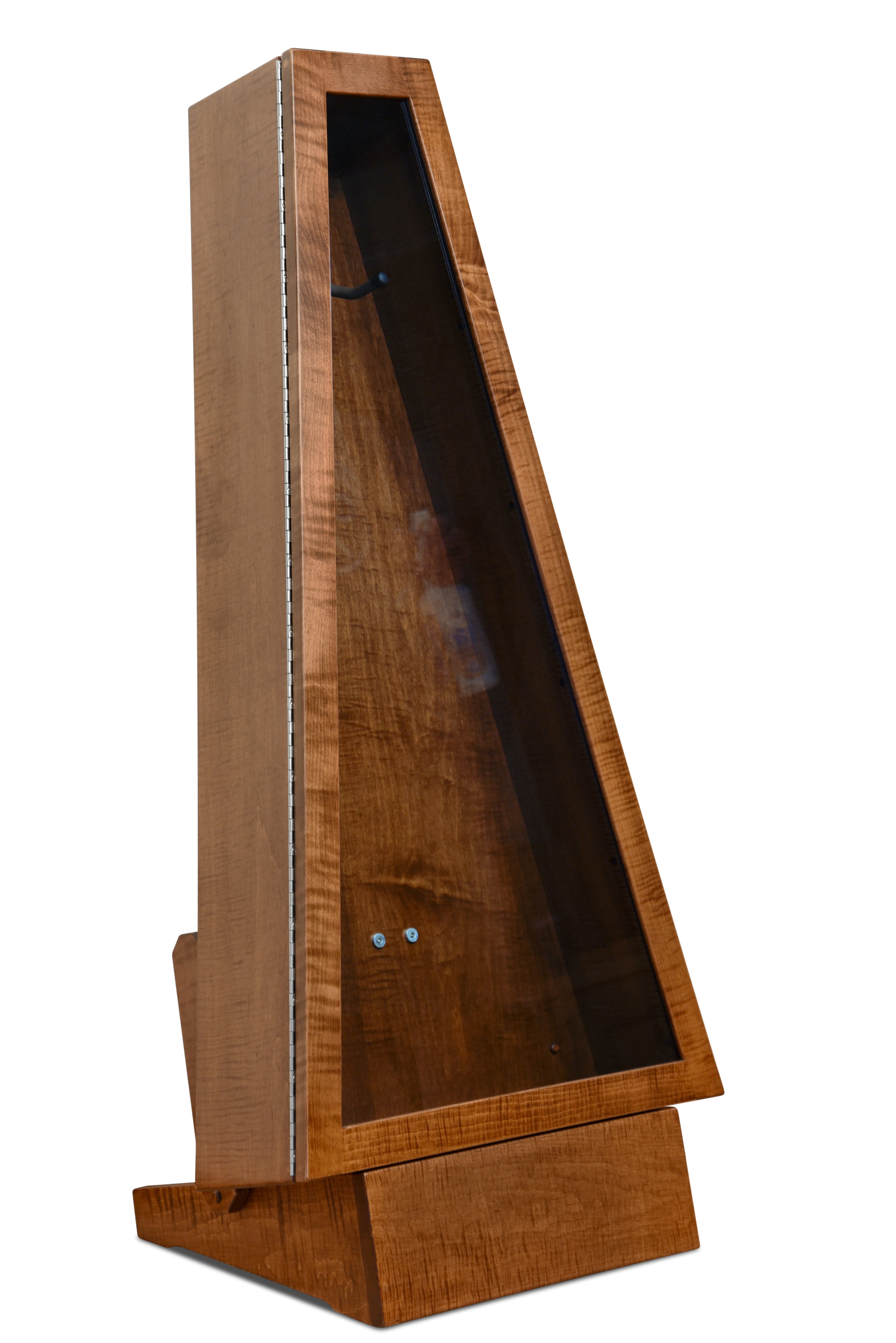 ClimaStand Triangle Humidor with Base - Flamed Maple with Boston Stain Acoustic Remedy Cases
