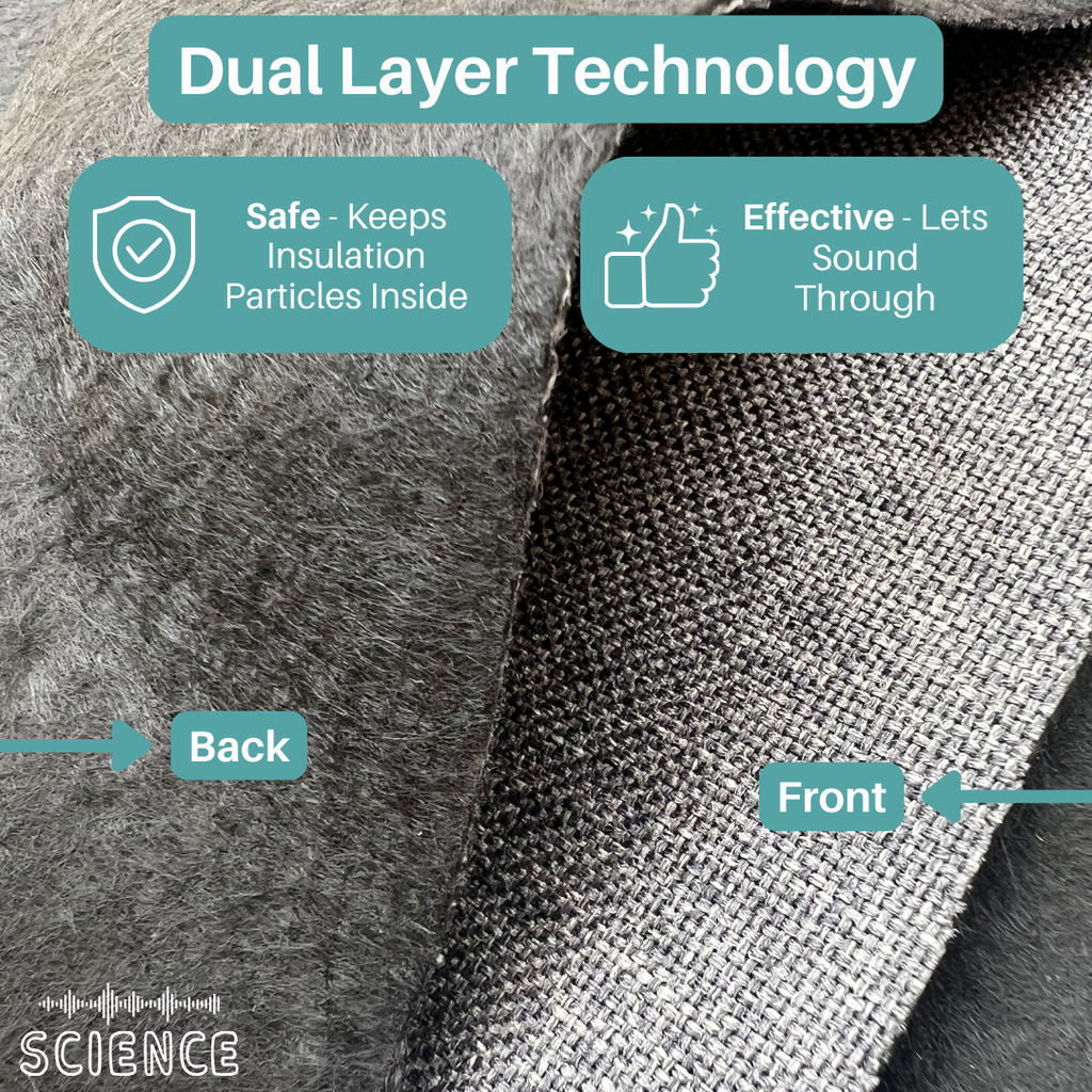 Fire Treated Acoustic Fabric - SoundAssured Dual Layer Acoustical Fabric (100% Acoustic Transparency) SoundAssured