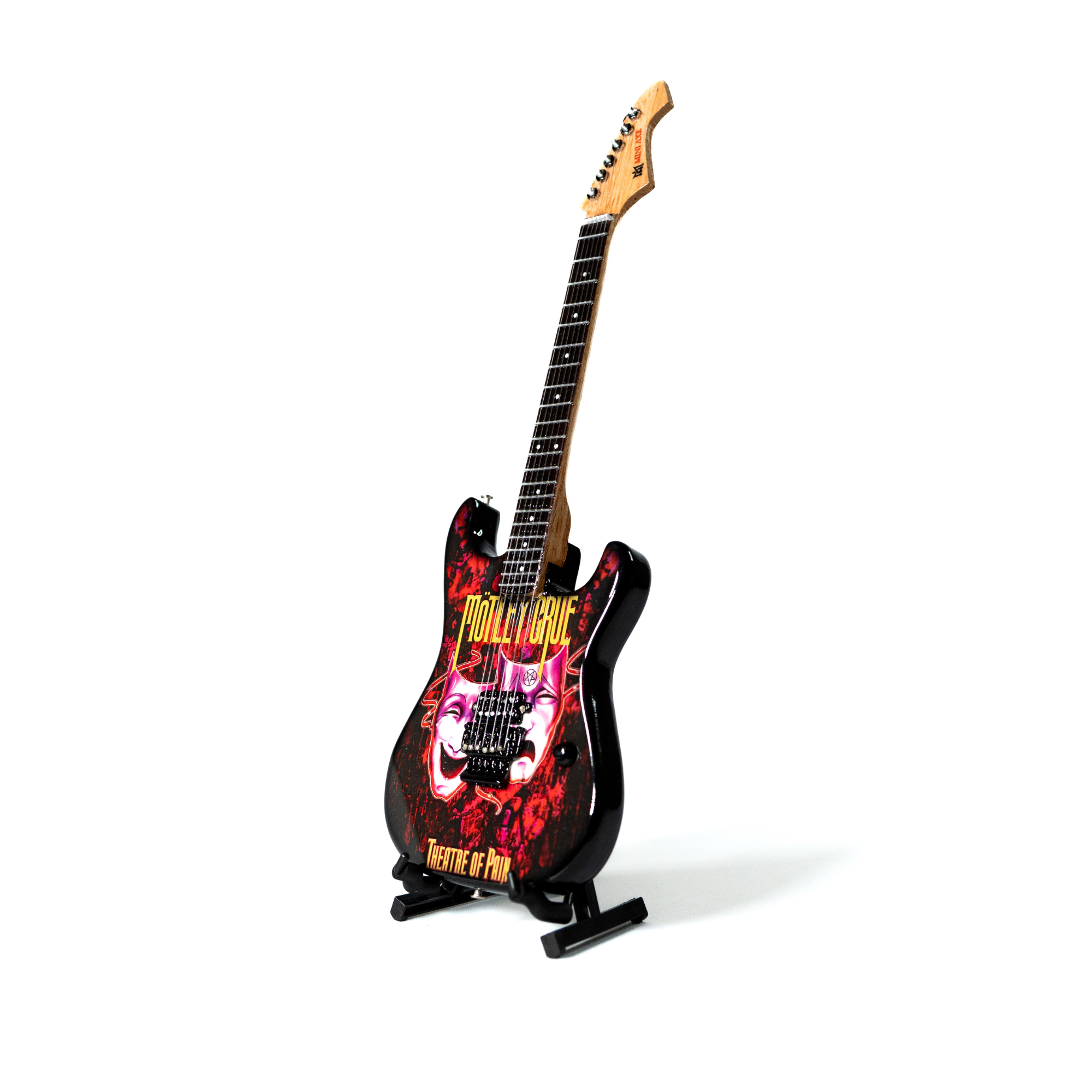 Mötley Crüe "Theatre of Pain" Collectible Miniature Guitar The Mini Axe