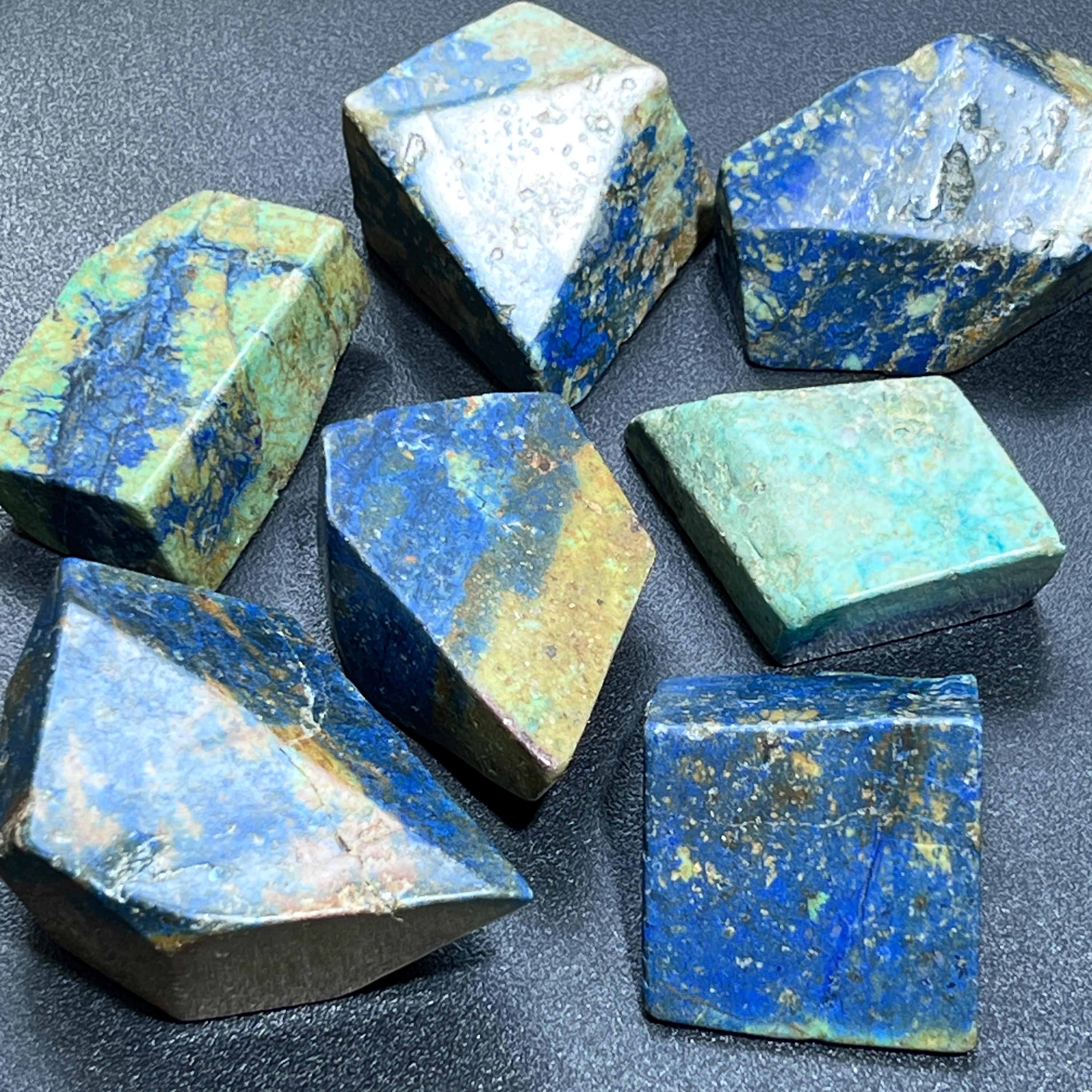 Azurite And Chrysocolla Free-form Shapes Carving Wholesale Amazing Crystals