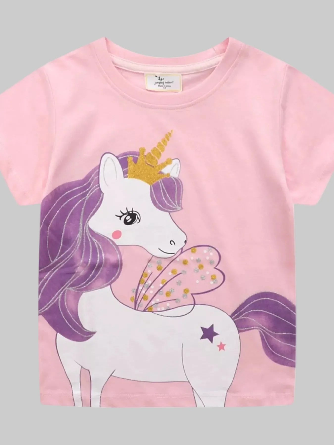 Toddler Girls Cute Unicorn Graphic Short Sleeve T-Shirt NicholesGifts