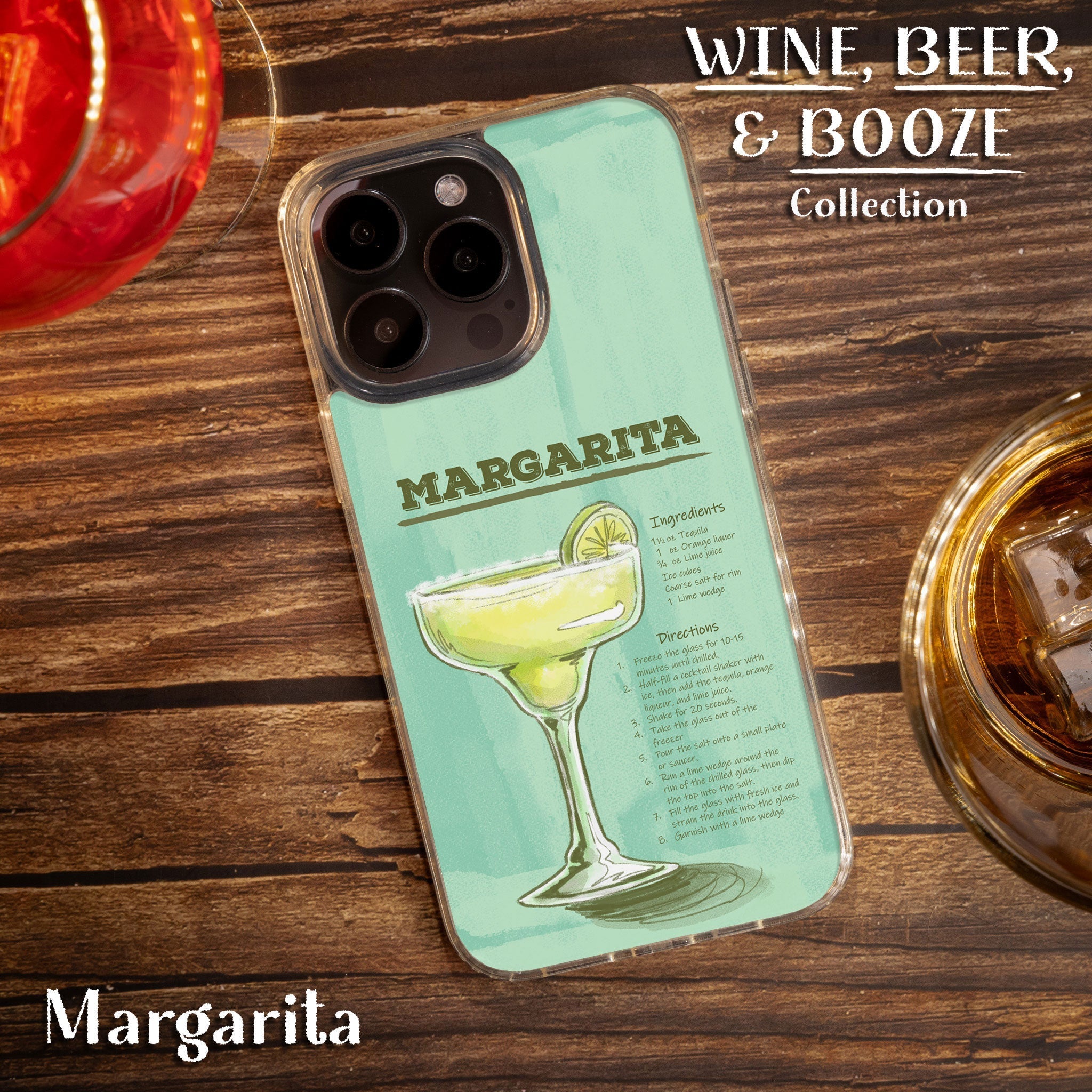 Wine, Beer, & Booze HD Apple iPhone 14 Series Mag-Safe Phone Case Affinity Bands