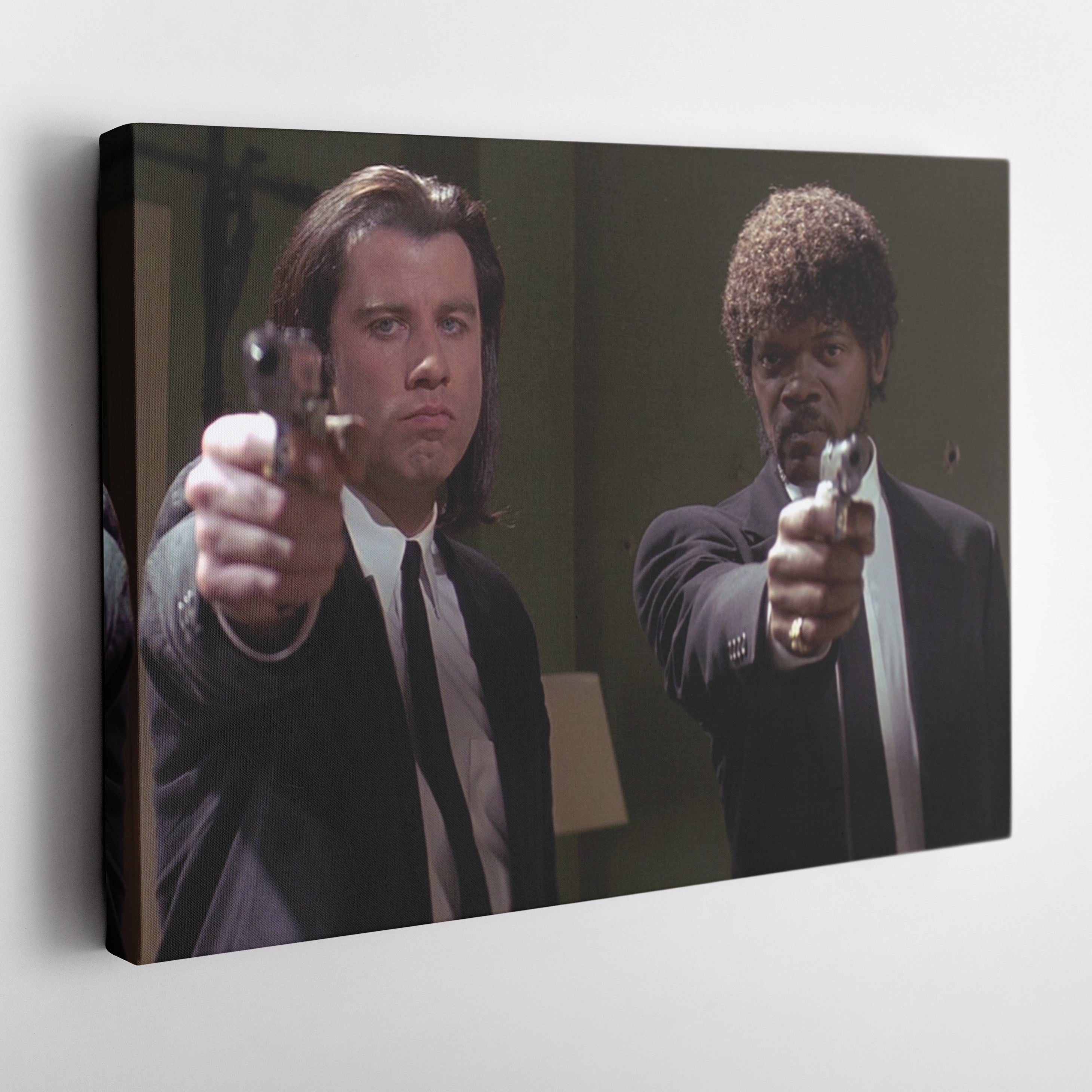 Pulp Fiction Gangsta Canvas – Classic Movie Wall Art CanvasBlackArt