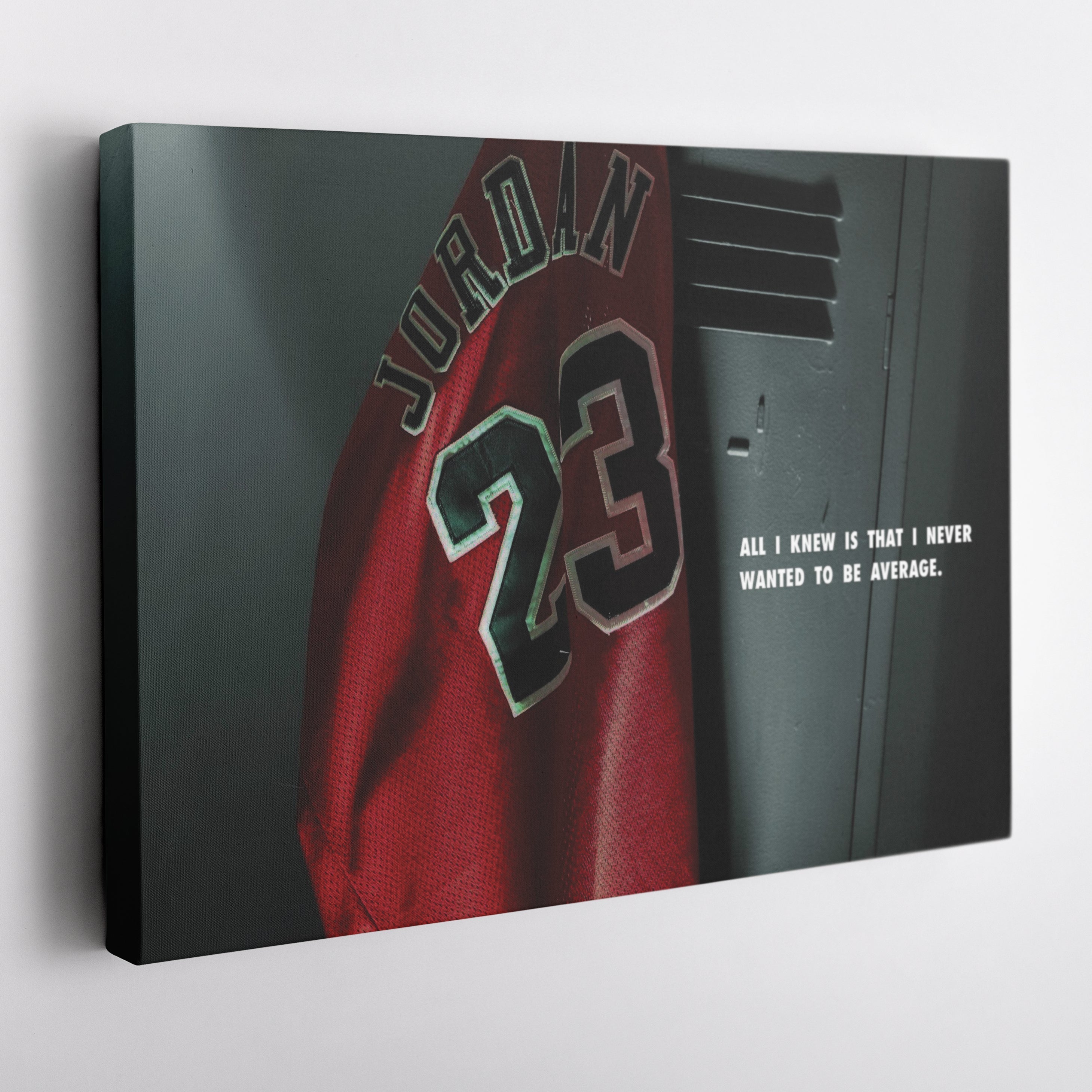 Michael Jordan Jersey Locker Room Canvas Poster – Wall Art Decor CanvasBlackArt
