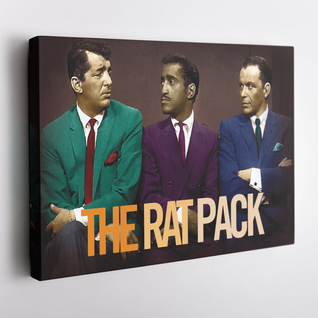 Rat Pack Canvas – Sinatra & Dean Classic Wall Art Decor CanvasBlackArt
