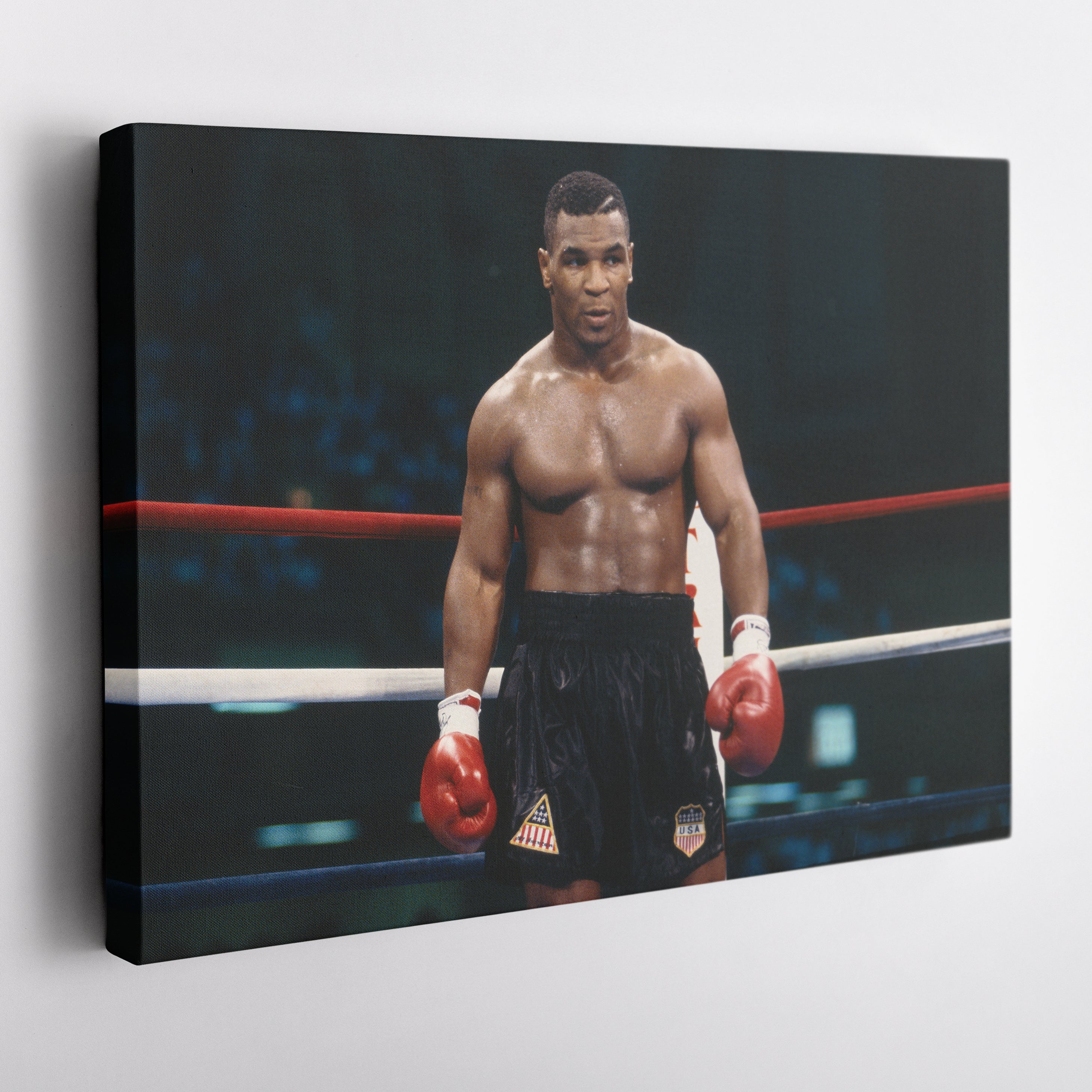 Mike Tyson Canvas – Iron Mike Boxing Wall Art Print CanvasBlackArt