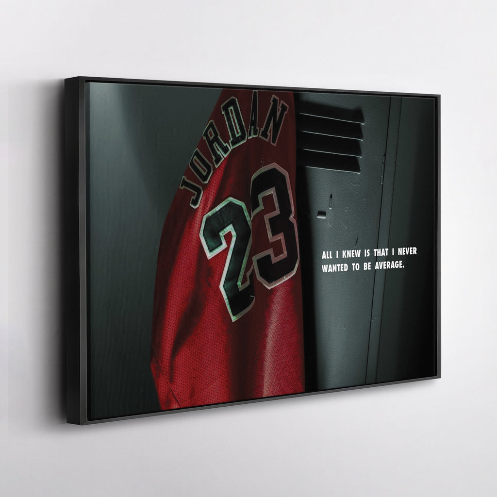 Michael Jordan Jersey Locker Room Canvas Poster – Wall Art Decor CanvasBlackArt