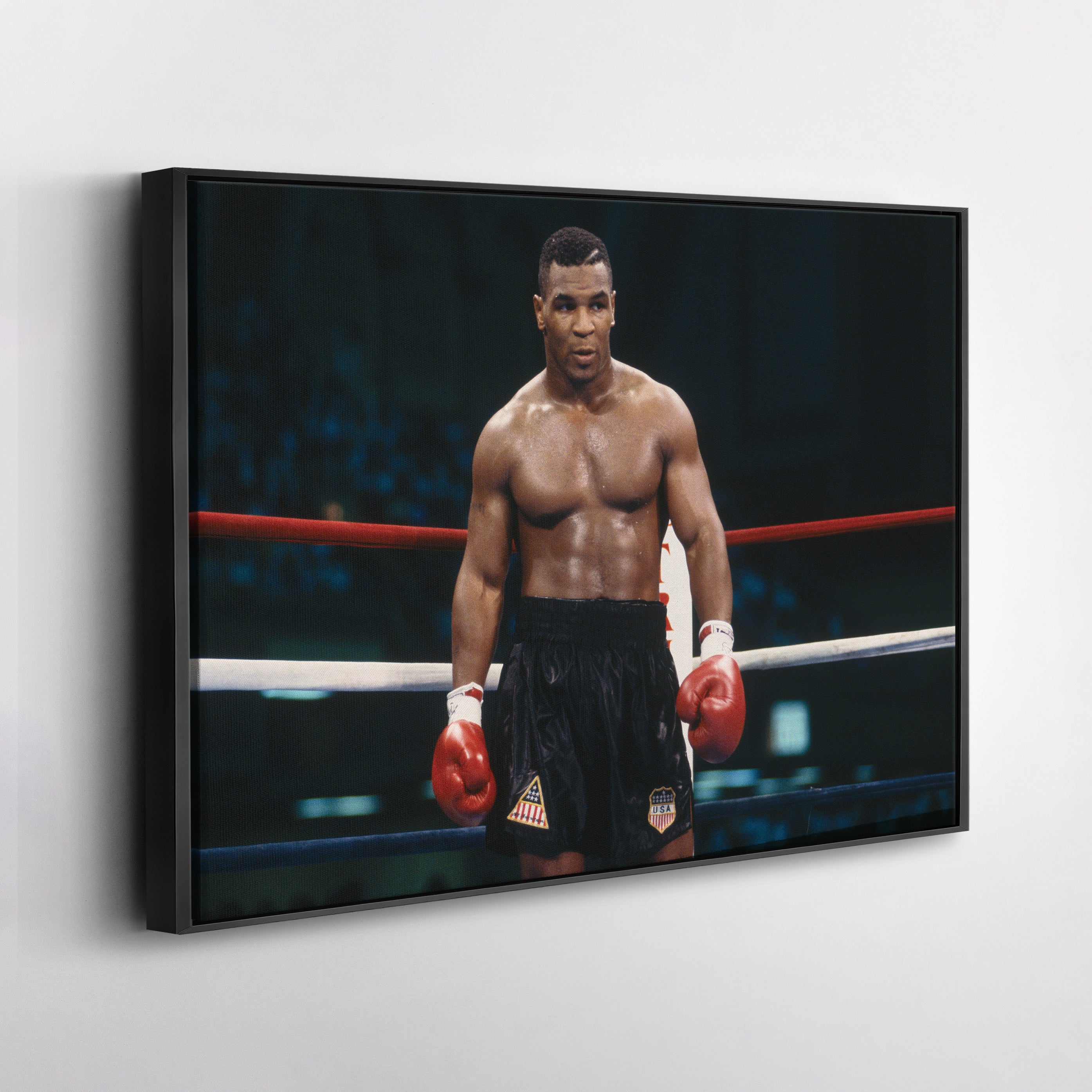 Mike Tyson Canvas – Iron Mike Boxing Wall Art Print CanvasBlackArt