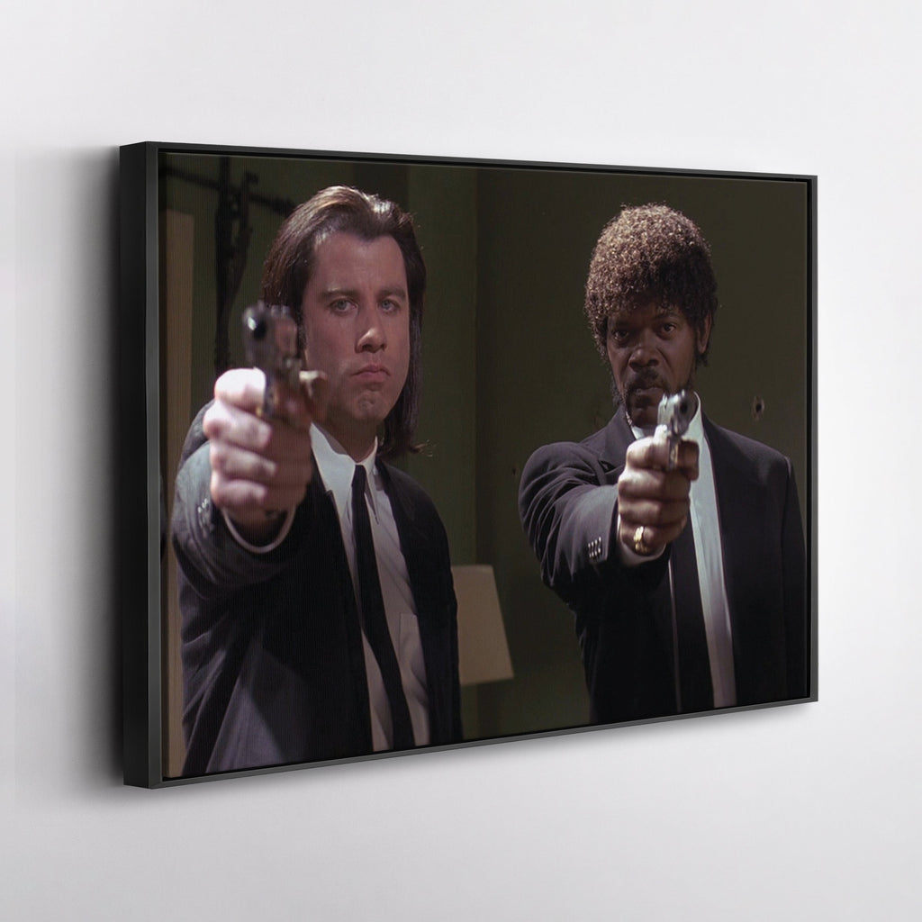 Pulp Fiction Gangsta Canvas – Classic Movie Wall Art CanvasBlackArt