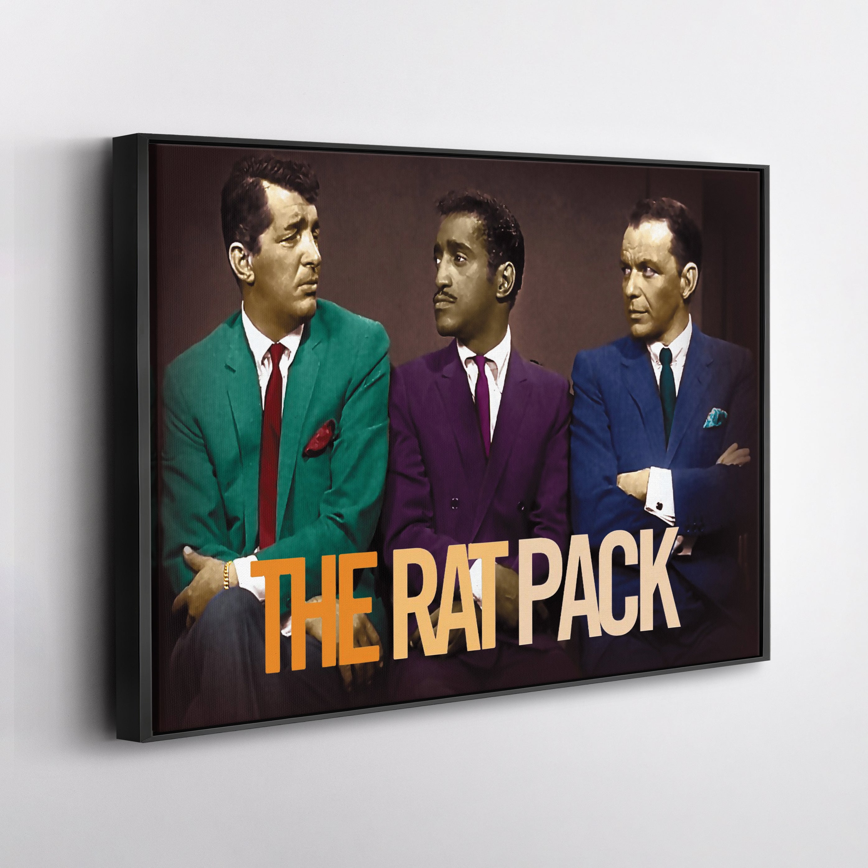 Rat Pack Canvas – Sinatra & Dean Classic Wall Art Decor CanvasBlackArt