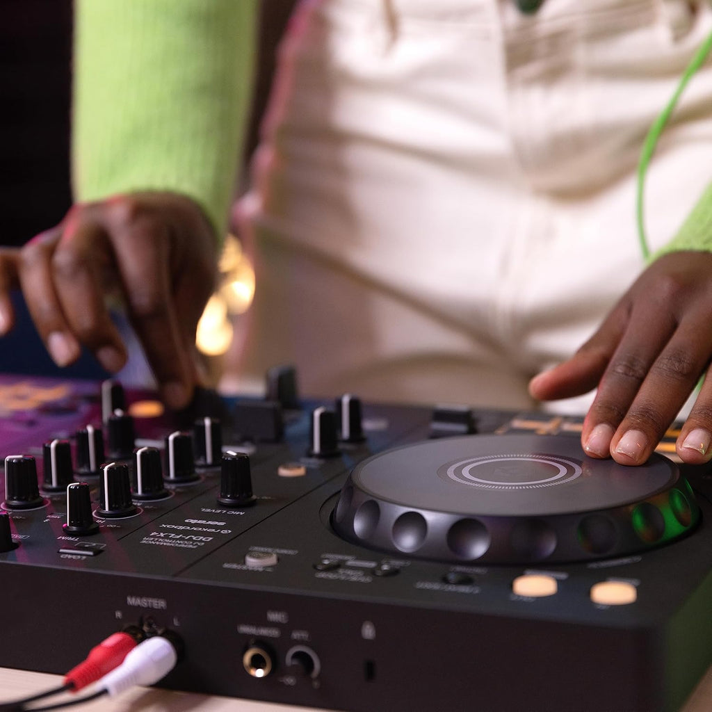 Pioneer DJ DDJ-FLX4 2-deck rekordbox and Serato DJ Controller - Graphite MindFreakArtistry