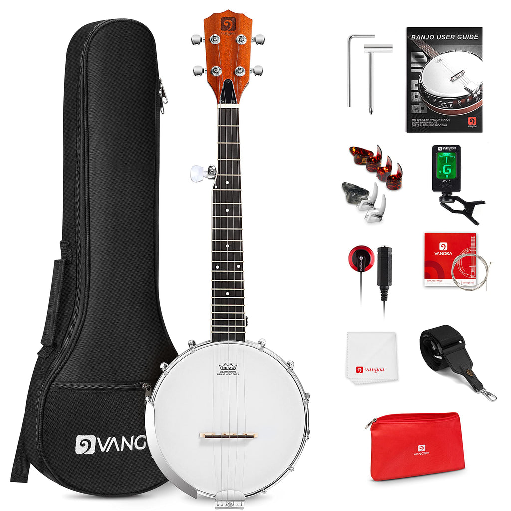 Vangoa Banjo 5 String Full Size Banjos Set with Resonator, Remo Head, Beginner Banjo Kit with Closed Back, Premium Accessories for Adults, Teenager MindFreakArtistry